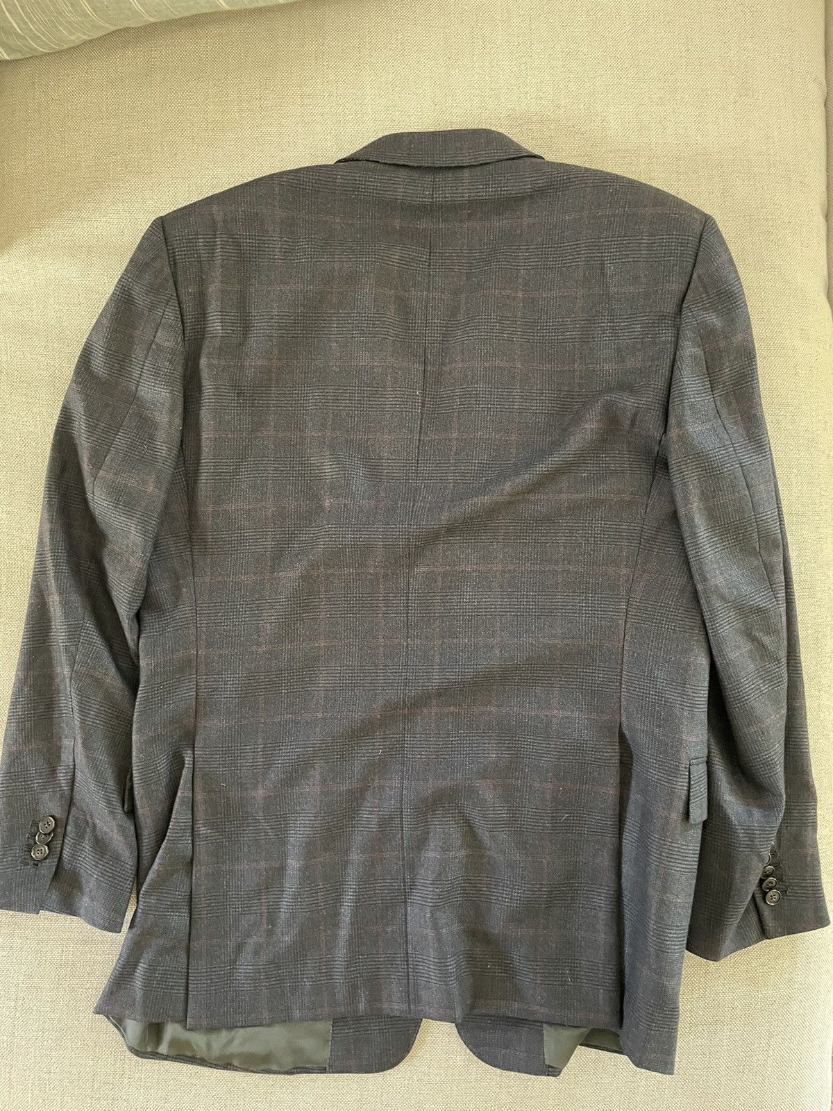 Ermenegildo Zegna 15milmil15 Wool Check Sport Coat Size 44R - 8 Thumbnail