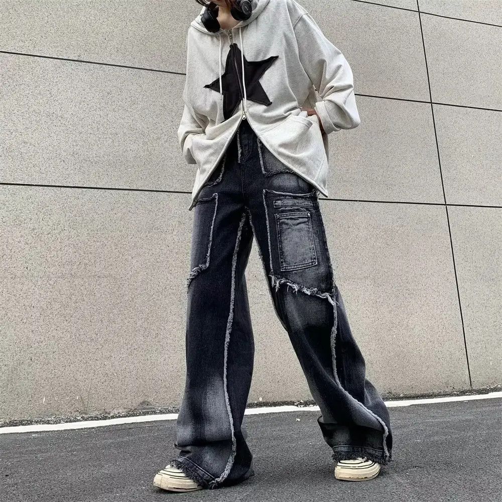 Japanese Brand × Jean Opium Cargo Embroidery Baggy Jeans, Streetwear Utility Jeans Size US 32 / EU 48 - 3 Thumbnail