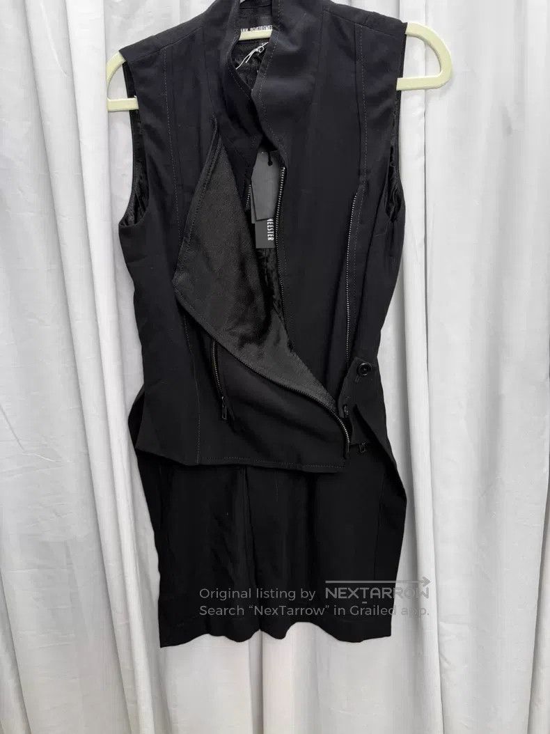 Ann Demeulemeester Ann Demeulemeester Double zip sleeveless vest with layered Size 4XL / US 24-26 - 9 Thumbnail