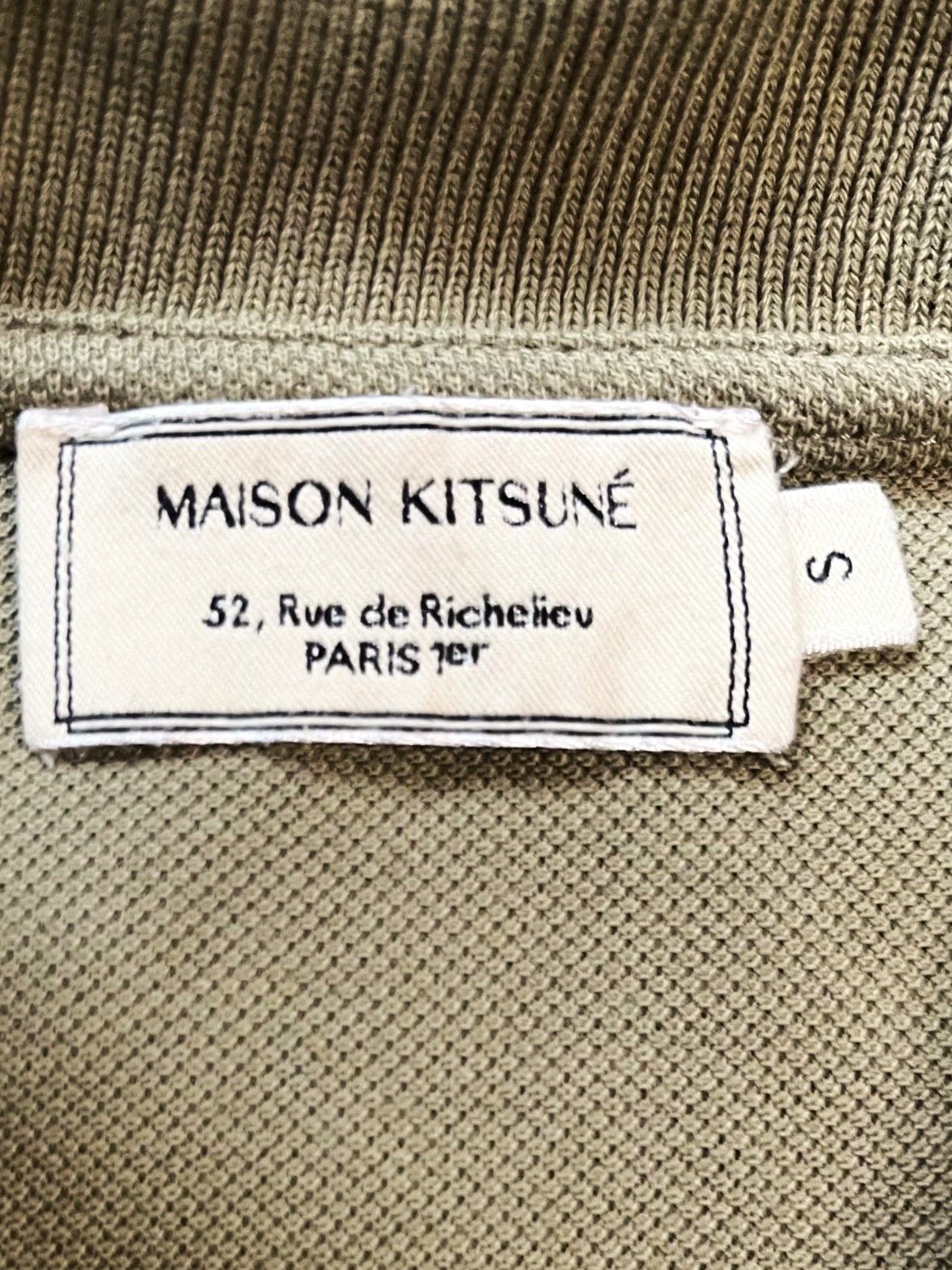 Maison Kitsune Maison Kitsuné Polo Brown Beige Double Fox Logo Vintage Size US S / EU 44-46 / 1 - 2 Thumbnail