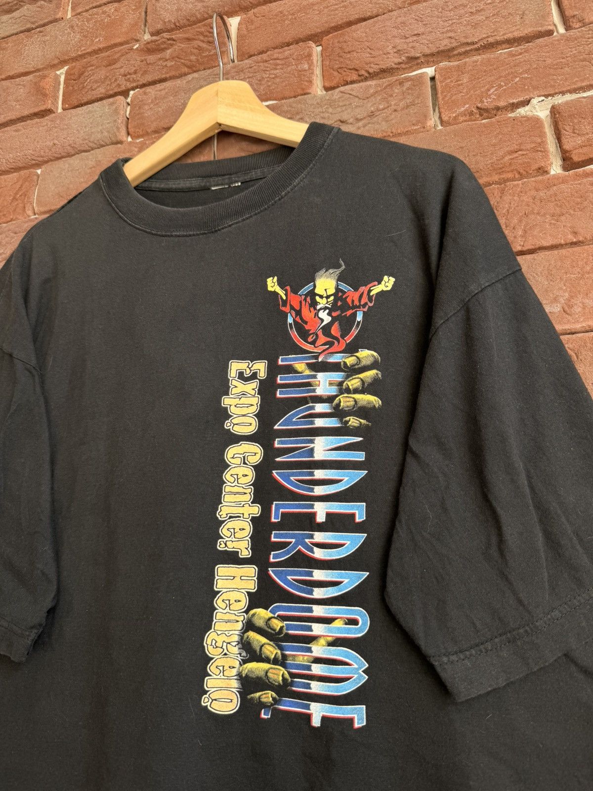 Band Tees Rare Vintage 1997 Thunderdome Belgium Gabber Band Tshirt 90s Size US XL / EU 56 / 4 - 3 Thumbnail