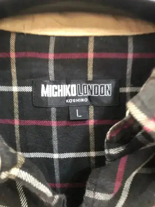 Michiko Koshino London Michiko London Koshino Flannel Shirt 👕 Size US L / EU 52-54 / 3 - 3 Thumbnail