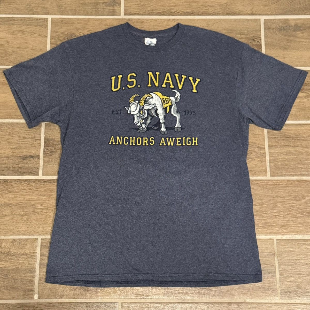 Delta × Vintage U.S. Navy Midshipmen Bill Billy Goat “Anchors Aweigh” Tee Size US L / EU 52-54 / 3 - 1 Thumbnail
