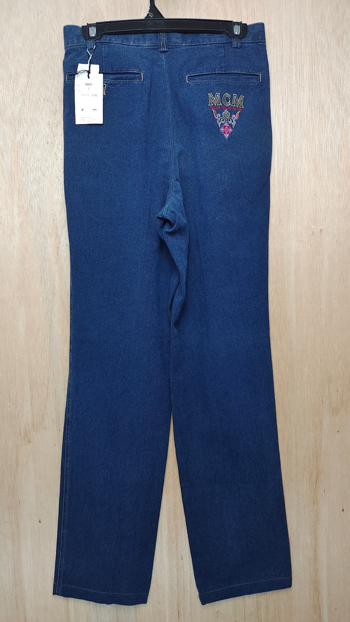 MCM × Vintage VINTAGE MCM NEW WITH TAG TAILORED BLUE DENIM PANTS Size US 29 - 2 Thumbnail