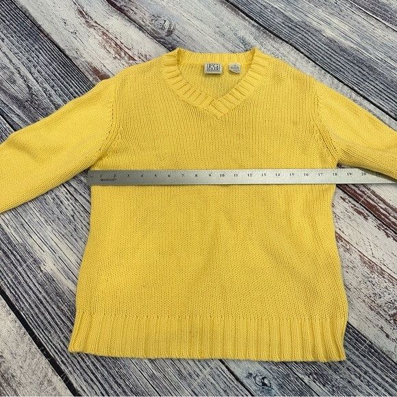 Other Vintage Field Gear Cotton Blend Women’s Yellow V-Neck Sweate Size S / US 4 / IT 40 - 5 Thumbnail