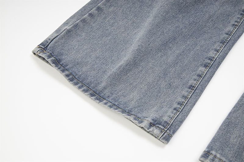 Jean Men's high street style loose straight leg ripped jeans Size US 32 / EU 48 - 6 Thumbnail