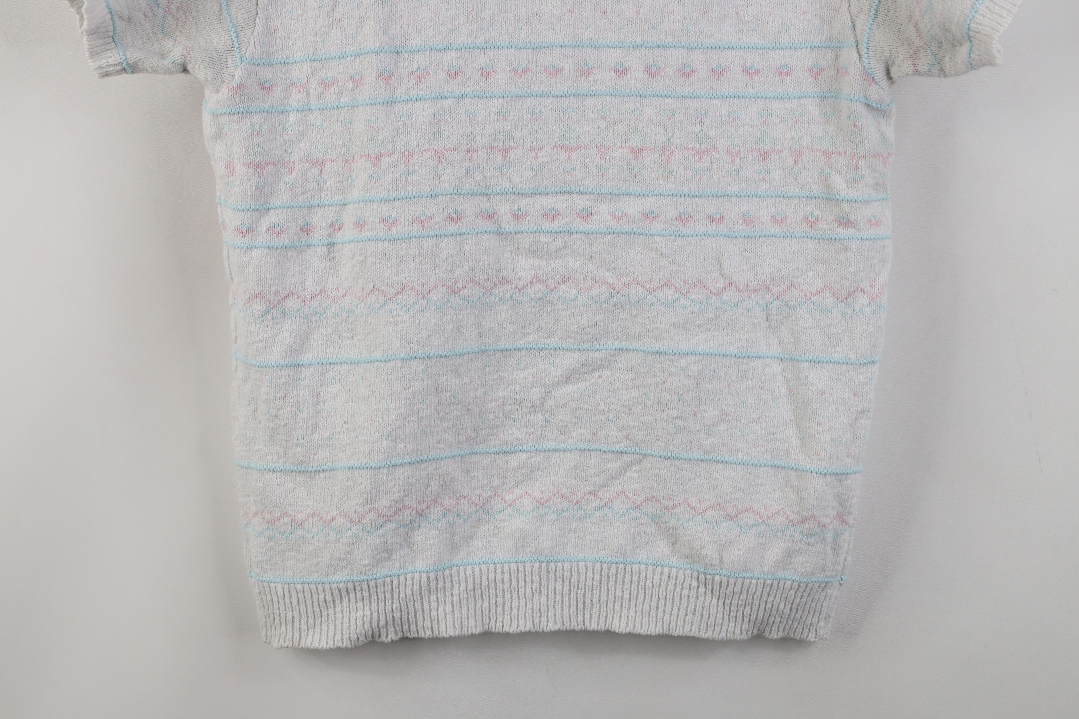 Vintage Vintage 90s Streetwear Fair Isle Knit Collared Sweater USA Size M / US 6-8 / IT 42-44 - 11 Thumbnail