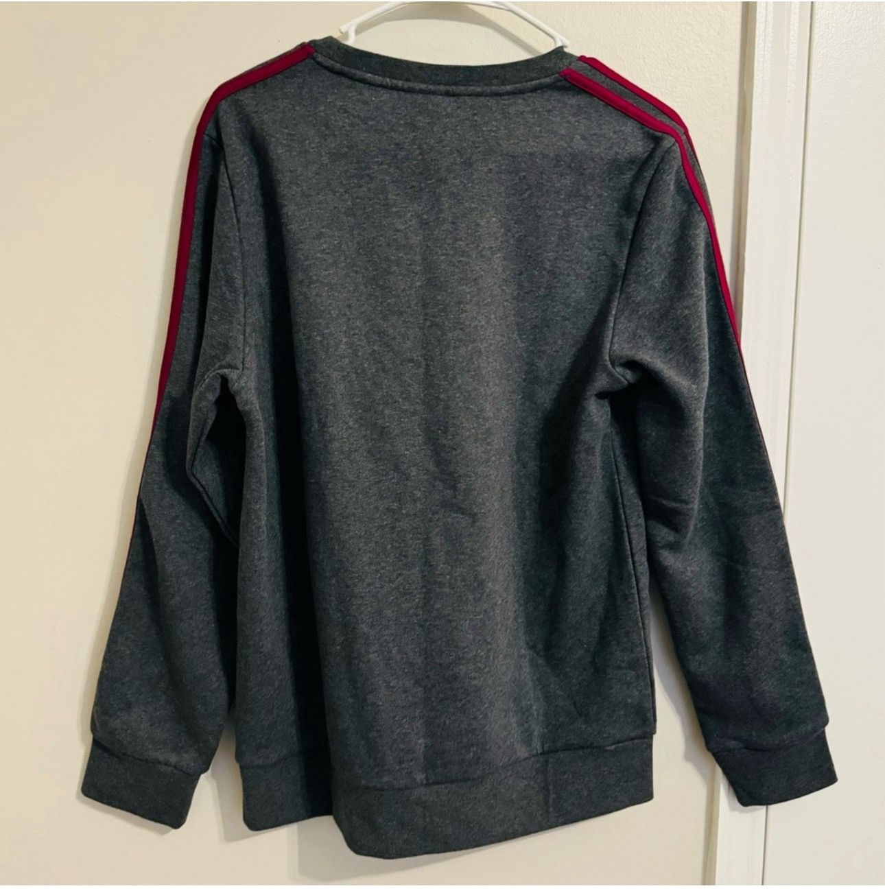 Adidas Women's Adidas Essentials 3 Stripes Sweatshirt Gray Large Size L / US 10 / IT 46 - 3 Thumbnail