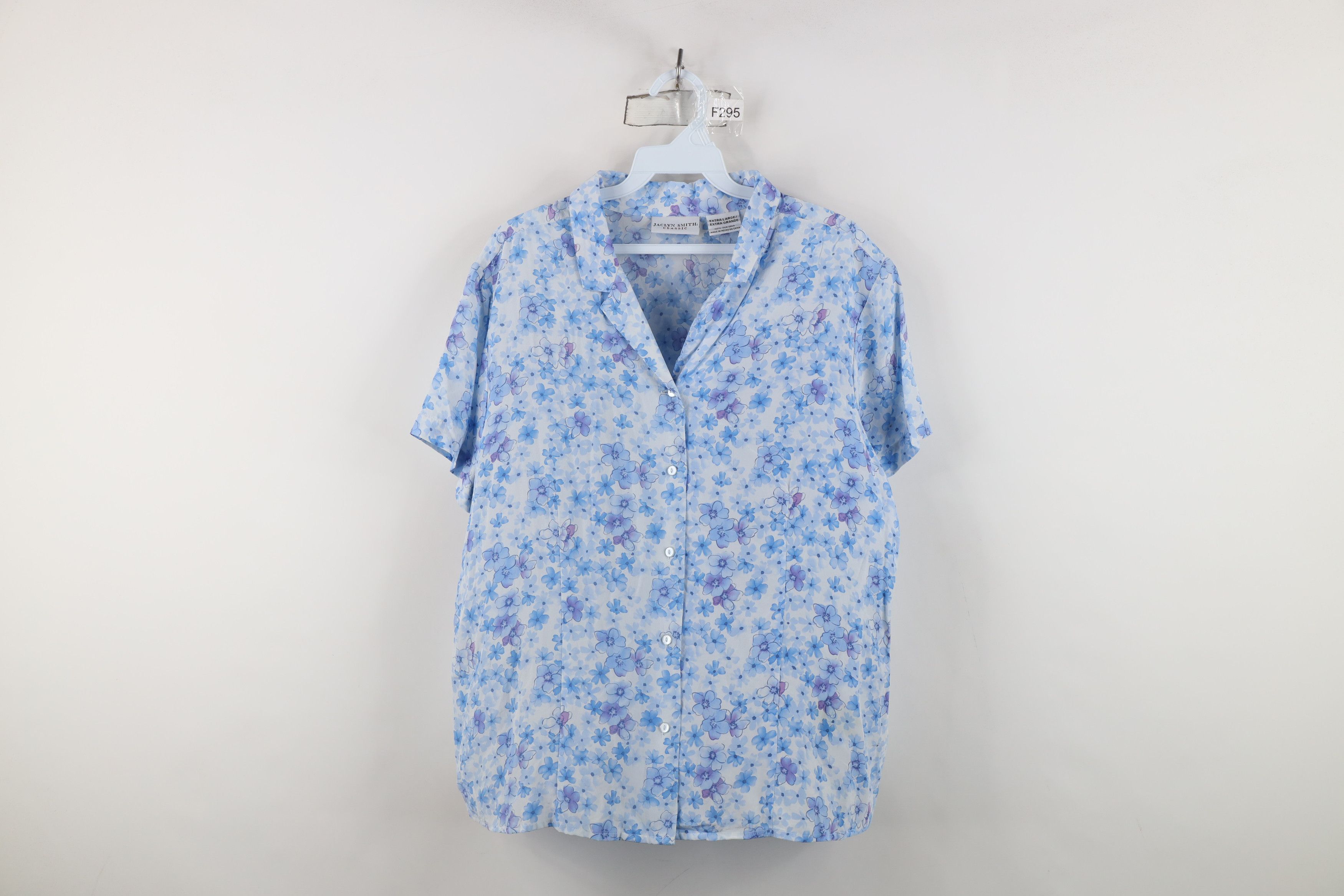 Vintage Vintage 90s Streetwear Floral Camp Collar Button Shirt Size L / US 10 / IT 46 - 1 Thumbnail