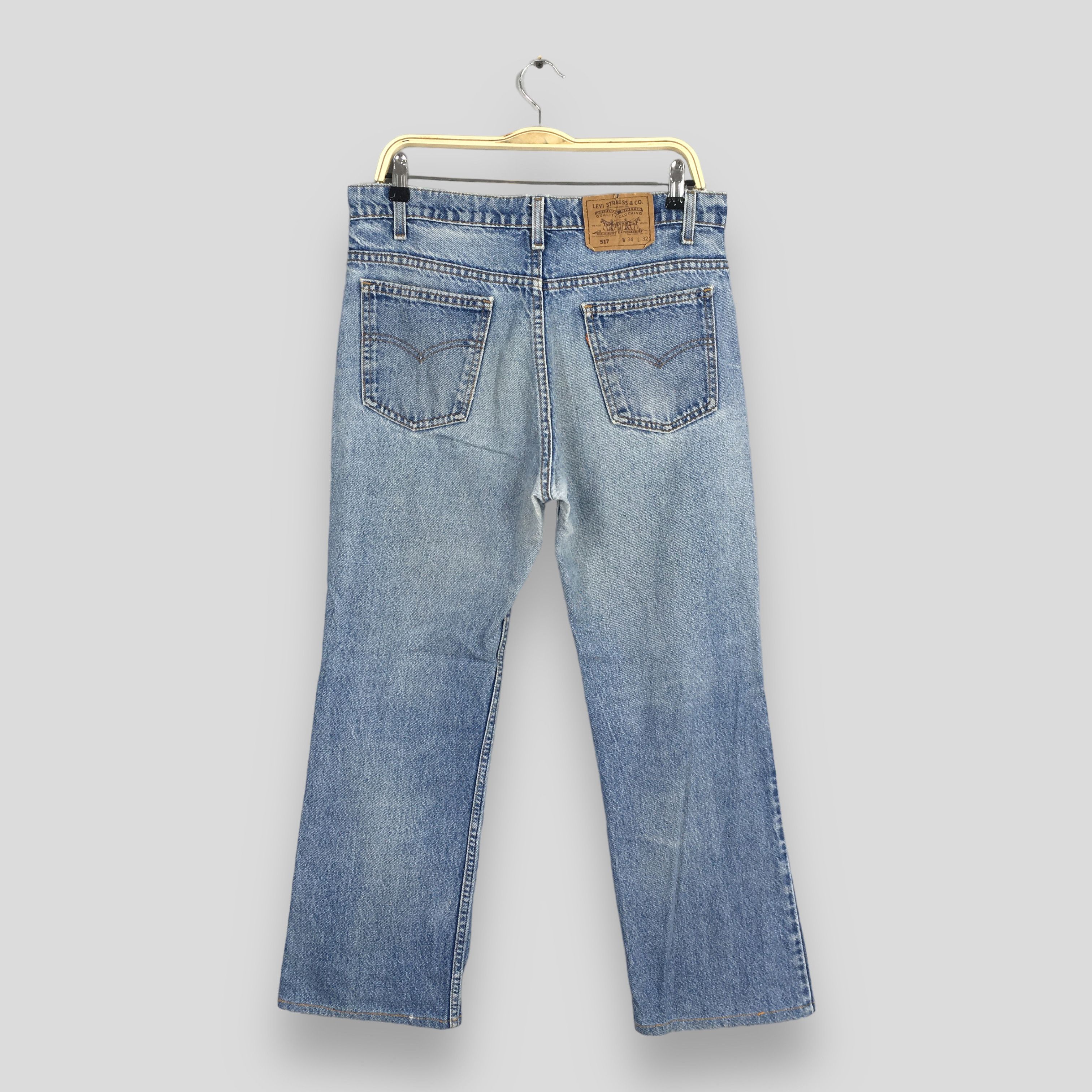 Levi's Size 31x26 Vintage 80s Levi's 517 Bootcut Flare Jeans S865 Size US 31 - 8 Thumbnail