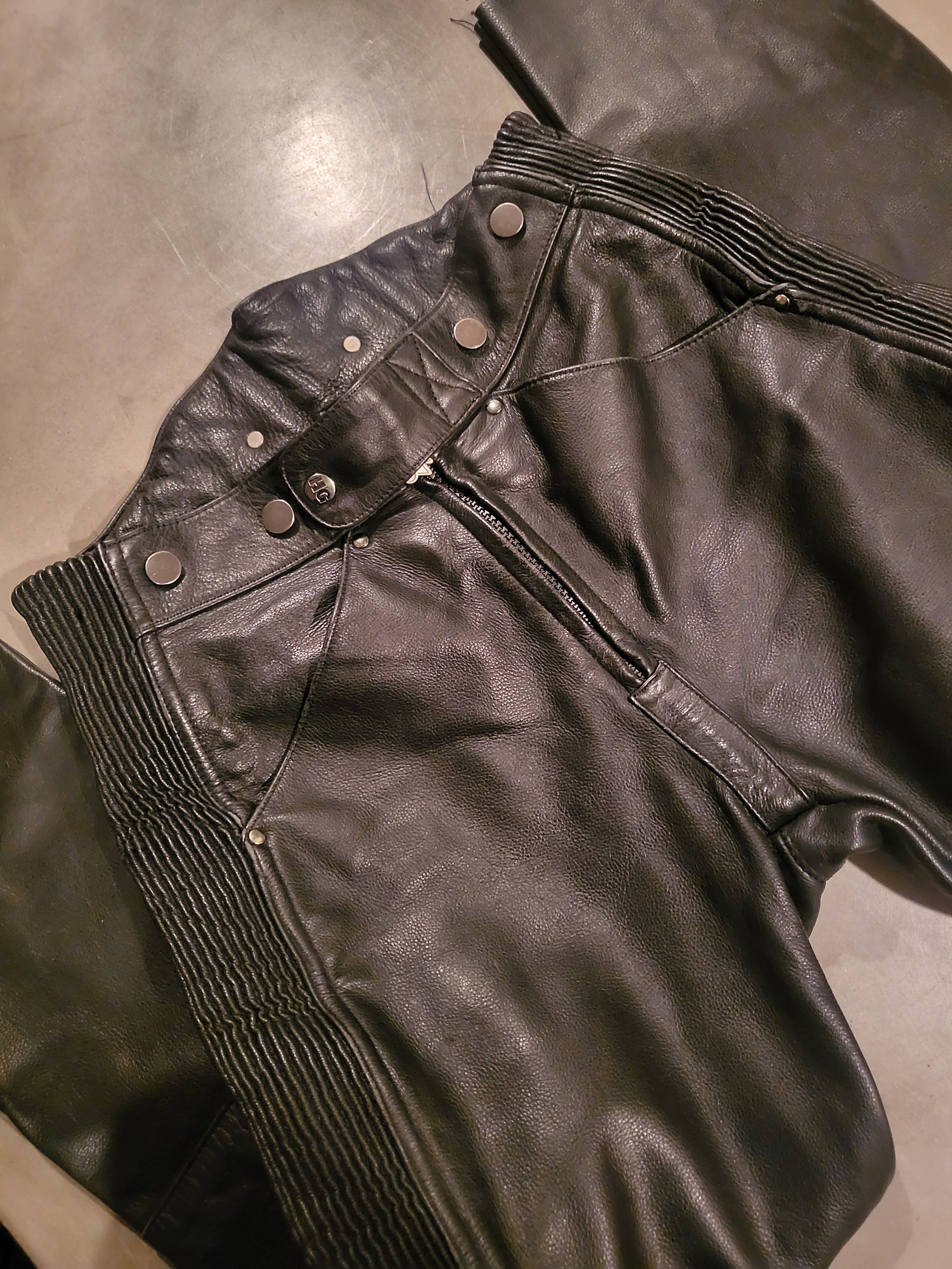 Hein Gericke High waist leather motorcycle pants Size US 30 / EU 46 - 4 Thumbnail