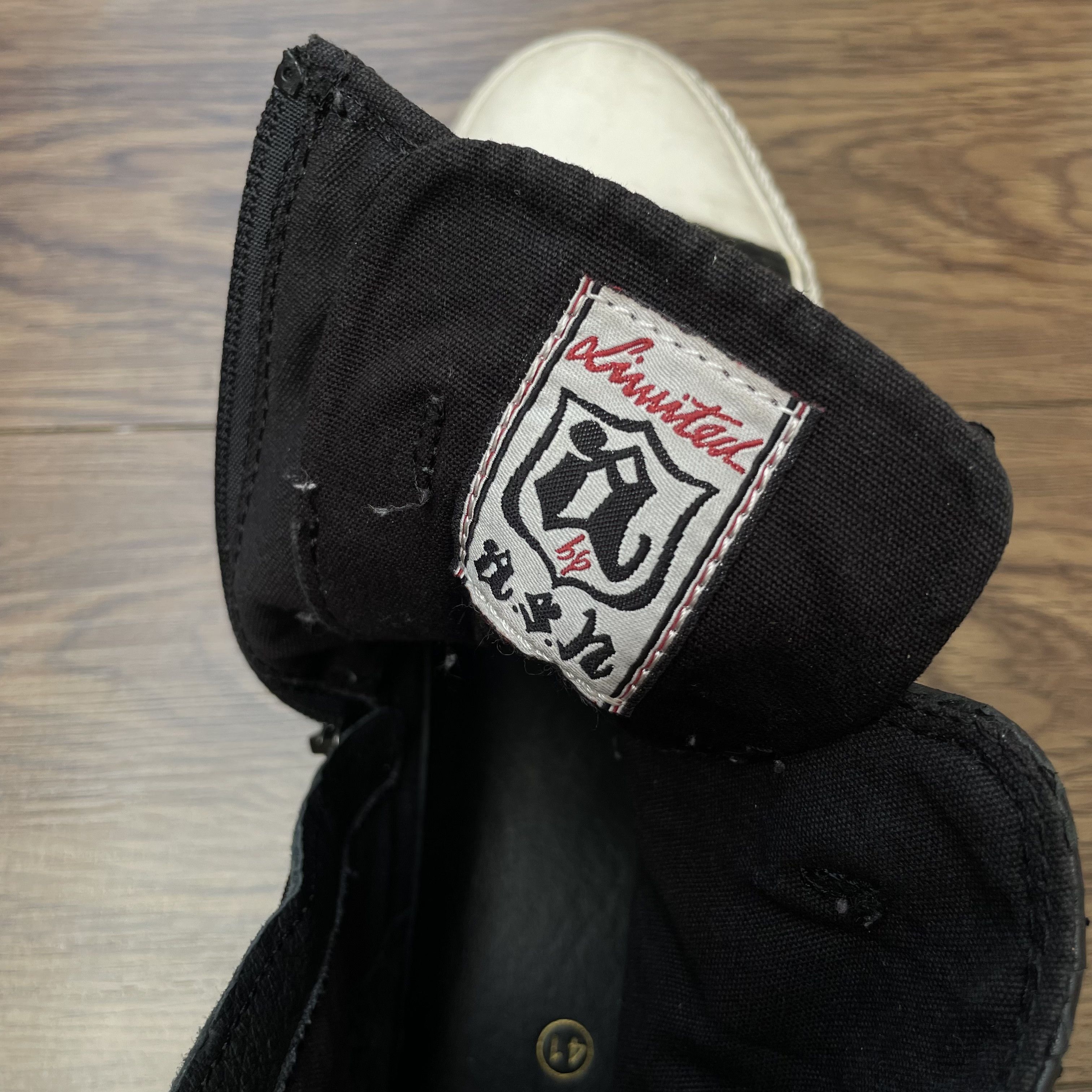 ASH ASH Virgin Buckle High Top Sneakers Black Embossed Leather Size US 11 / IT 41 - 12 Thumbnail
