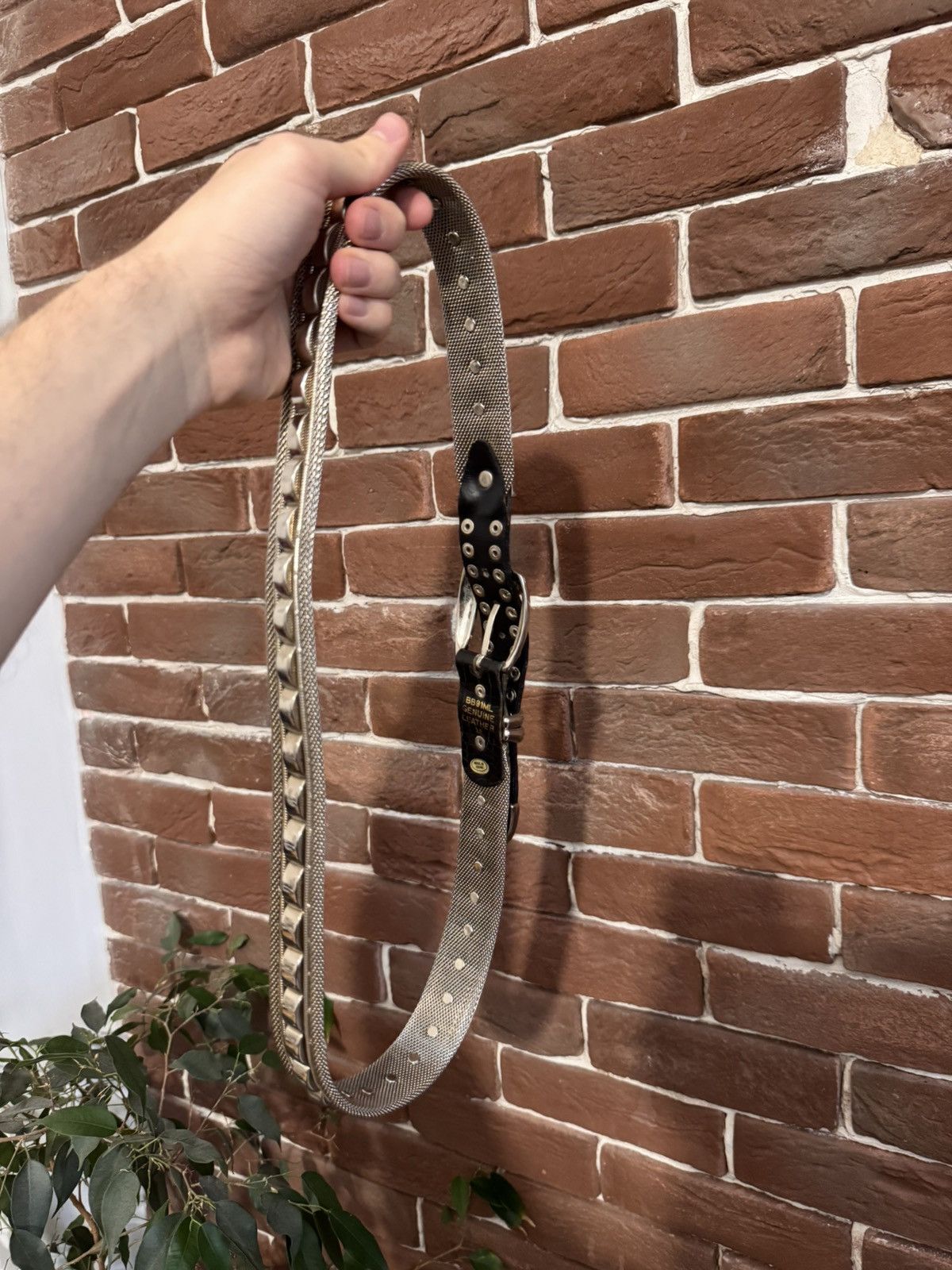 Japanese Brand Vintage Metal Belt Avant Garde Punk Rock Metal Hype Rare Y2k Size 32 - 6 Thumbnail