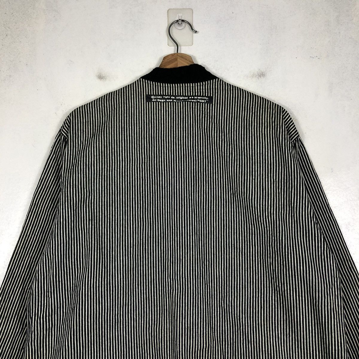 Japanese Brand × Vintage 📌VINTAGE BOMBER JACKET HICKORY OUT OF SIGHT ISSEY MIYAKE Size US M / EU 48-50 / 2 - 11 Thumbnail