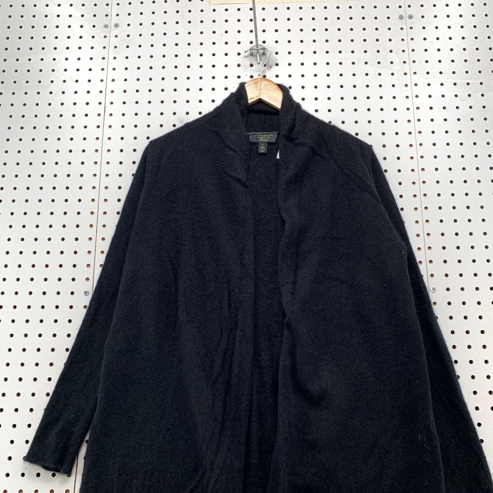 Charter Club Charter Club Cardigan Sweater Womens Small Black 100% Cashmere Open Front Cardigan Winter Fall Spring Men/Women Size S / US 4 / IT 40 - 4 Thumbnail