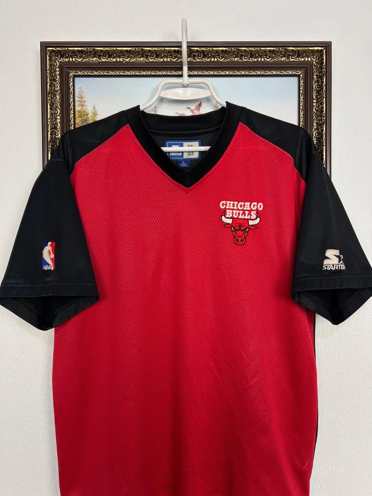 Starter Vintage Starter Chicago Bulls Warm Up Jersey Trikot Shirt Size US L / EU 52-54 / 3 - 2 Thumbnail