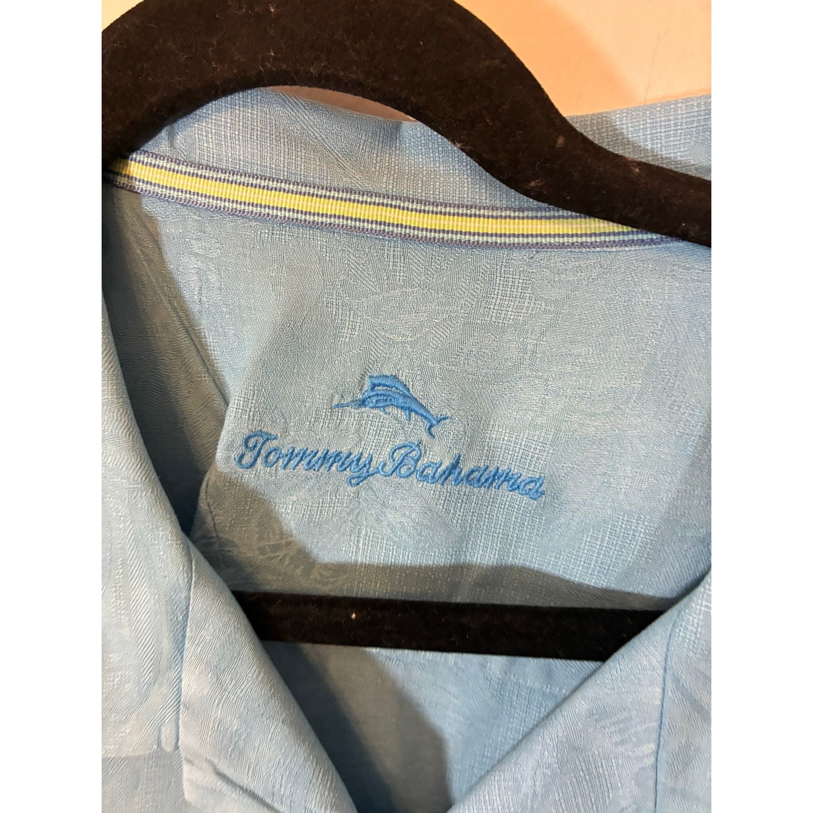 Tommy Bahama Tommy Bahama Shirt Mens XXL Blue Silk Short Sleeve Size US XXL / EU 58 / 5 - 2 Thumbnail