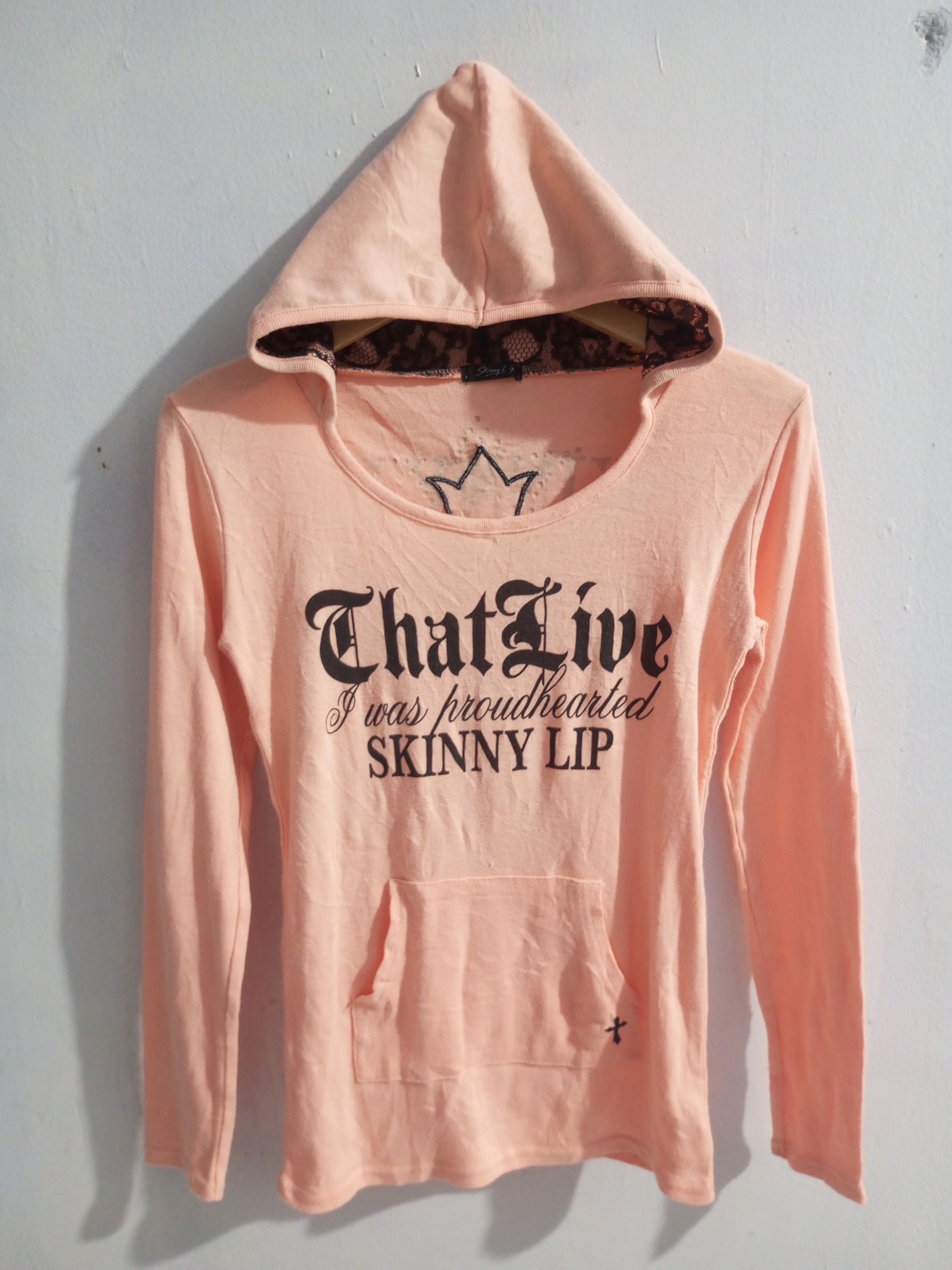 If Six Was Nine × Japanese Brand × Le Grande Bleu (L.G.B.) Vintage skinny lip embroidery cross hoodie Size S / US 4 / IT 40 - 1 Thumbnail