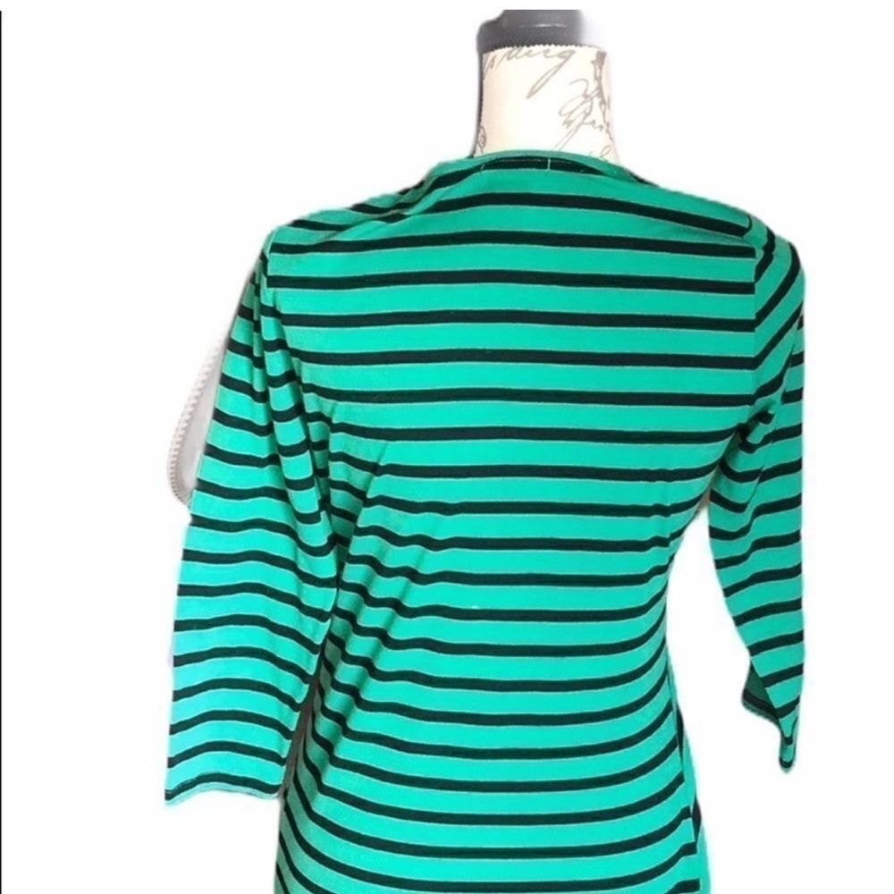 Other RXB Green and Black Striped Blouse Size M / US 6-8 / IT 42-44 - 4 Thumbnail