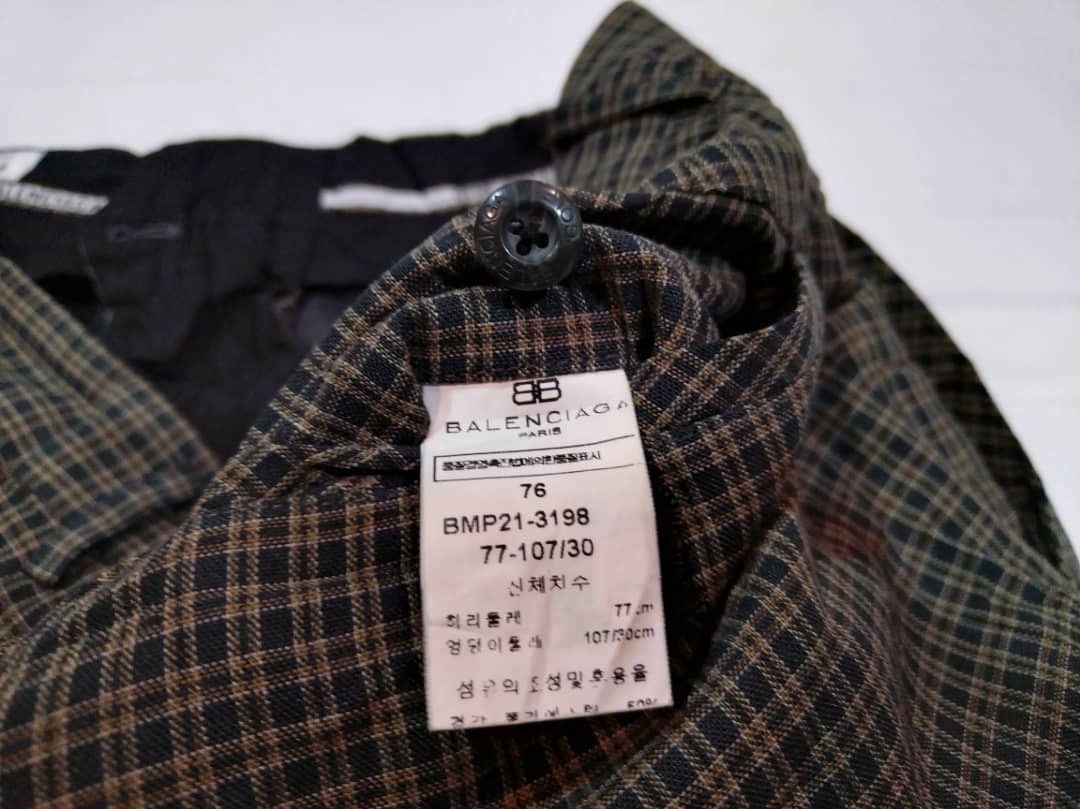 Balenciaga × Designer BALENCIAGA GOLF CHECKED CASUAL PANTS Size US 31 - 8 Thumbnail