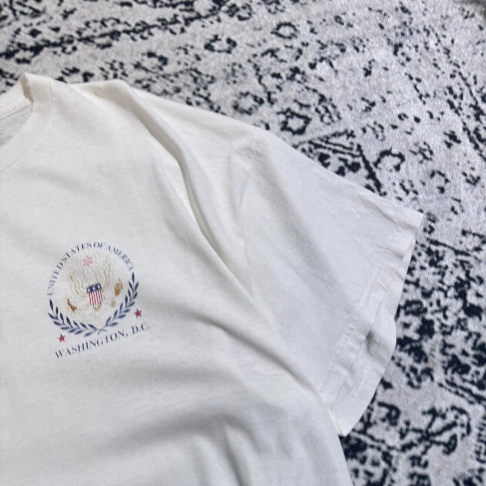 Vintage Vintage White Cotton T-Shirt Size XXL Y2K Washington DC USA Size US XXL / EU 58 / 5 - 5 Thumbnail
