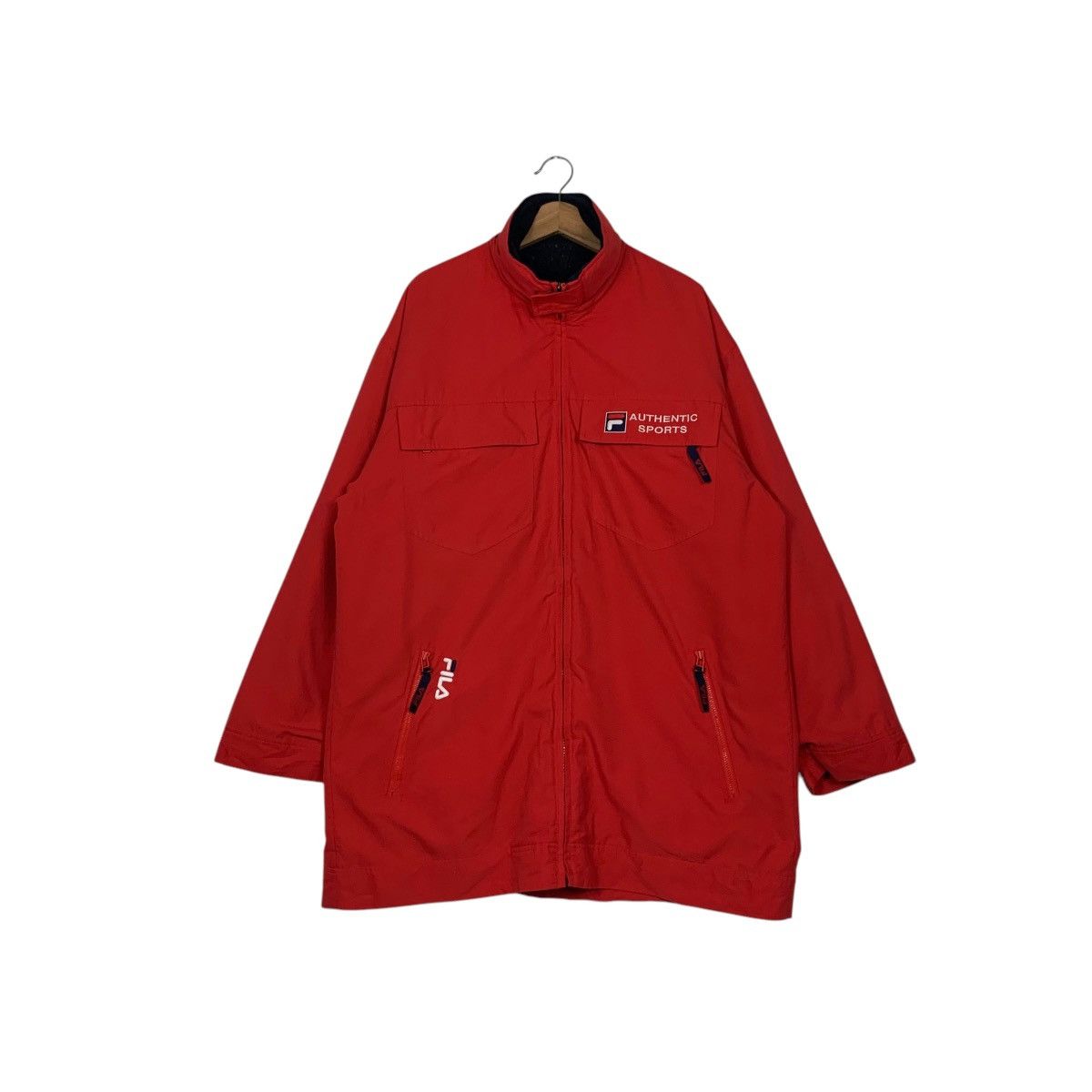 Fila Vintage 90's FILA Sports Red Jacket #2511-C113 Size US XL / EU 56 / 4 - 1 Thumbnail