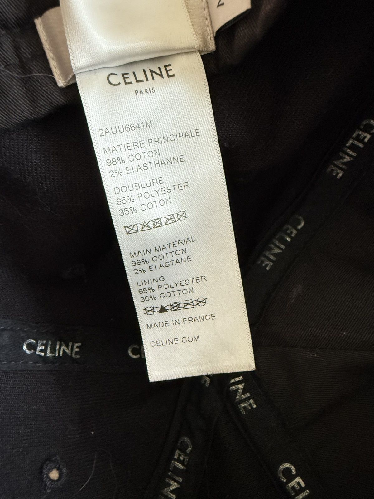 Celine $590 Celine C logo embroidered baseball cap Hedi Slimane M Size ONE SIZE - 11 Thumbnail
