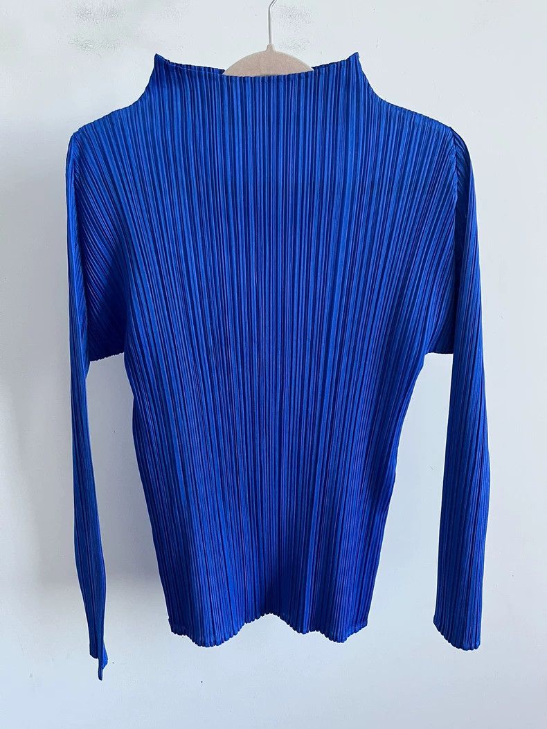 Issey Miyake Issey Miyake Pleated Long Sleeve Top - dmc Size US M / EU 48-50 / 2 - 1 Thumbnail