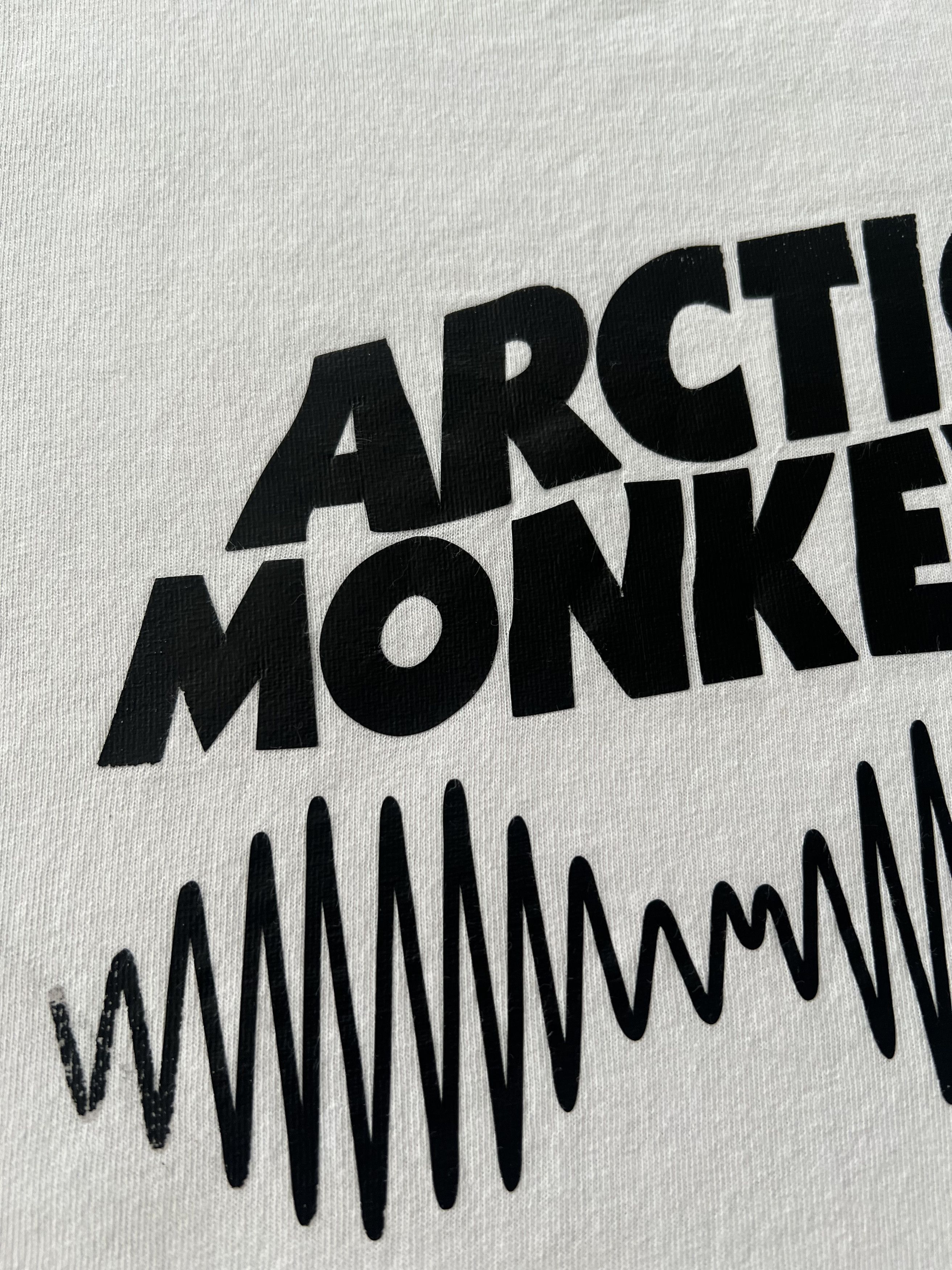 Band Tees Vintage 2000s Arctic Monkeys Rock Band White T-shirt Size US S / EU 44-46 / 1 - 4 Thumbnail