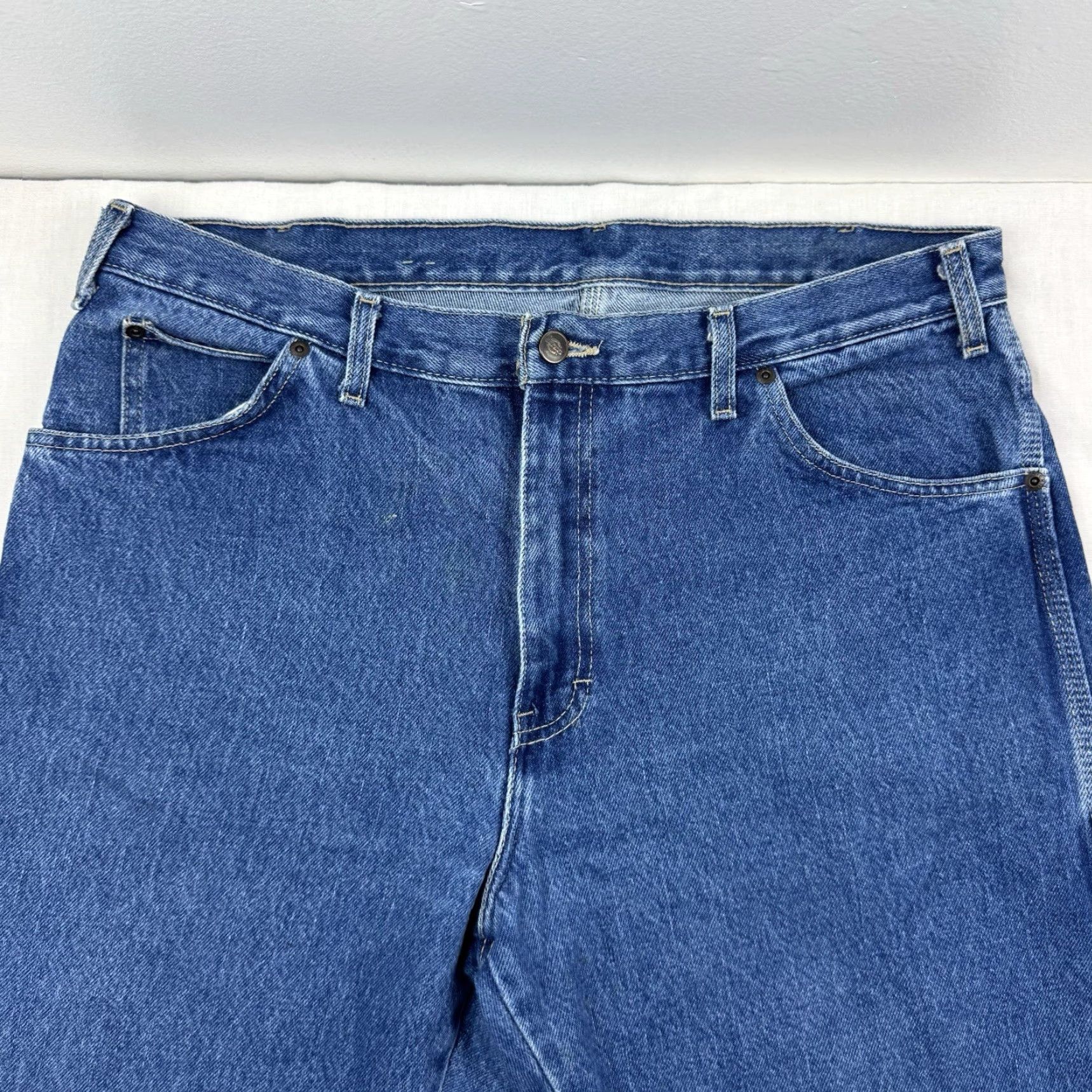 Dickies VINTAGE Dickies Jeans Carpenter Men 36x32 Baggy Relaxed Fit Hipster 90s Y2K Blue Mens Size US 36 / EU 52 - 2 Thumbnail