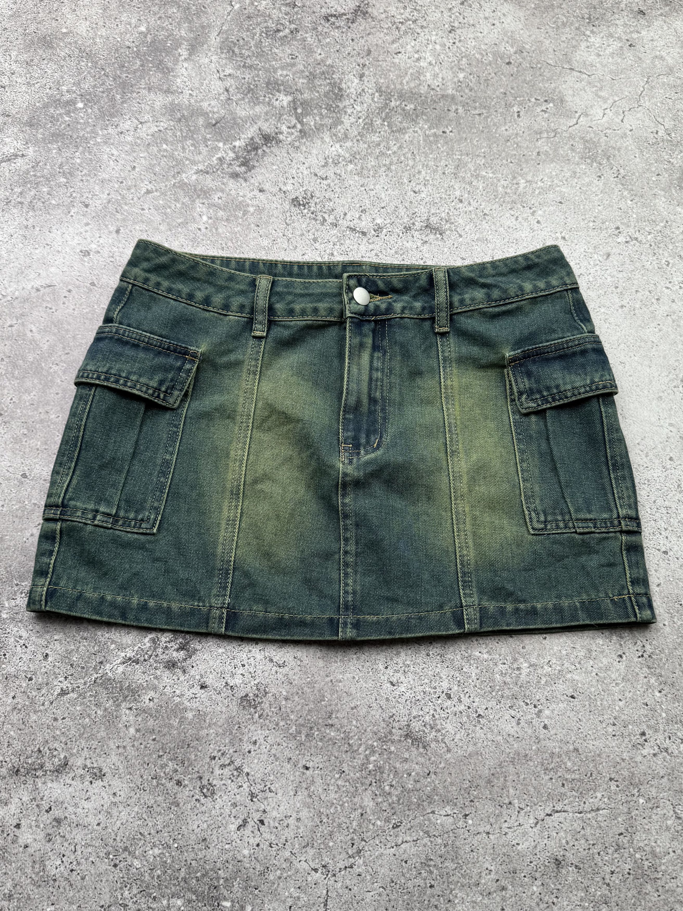 Vintage Cargo Mini Skirt C638(V356)