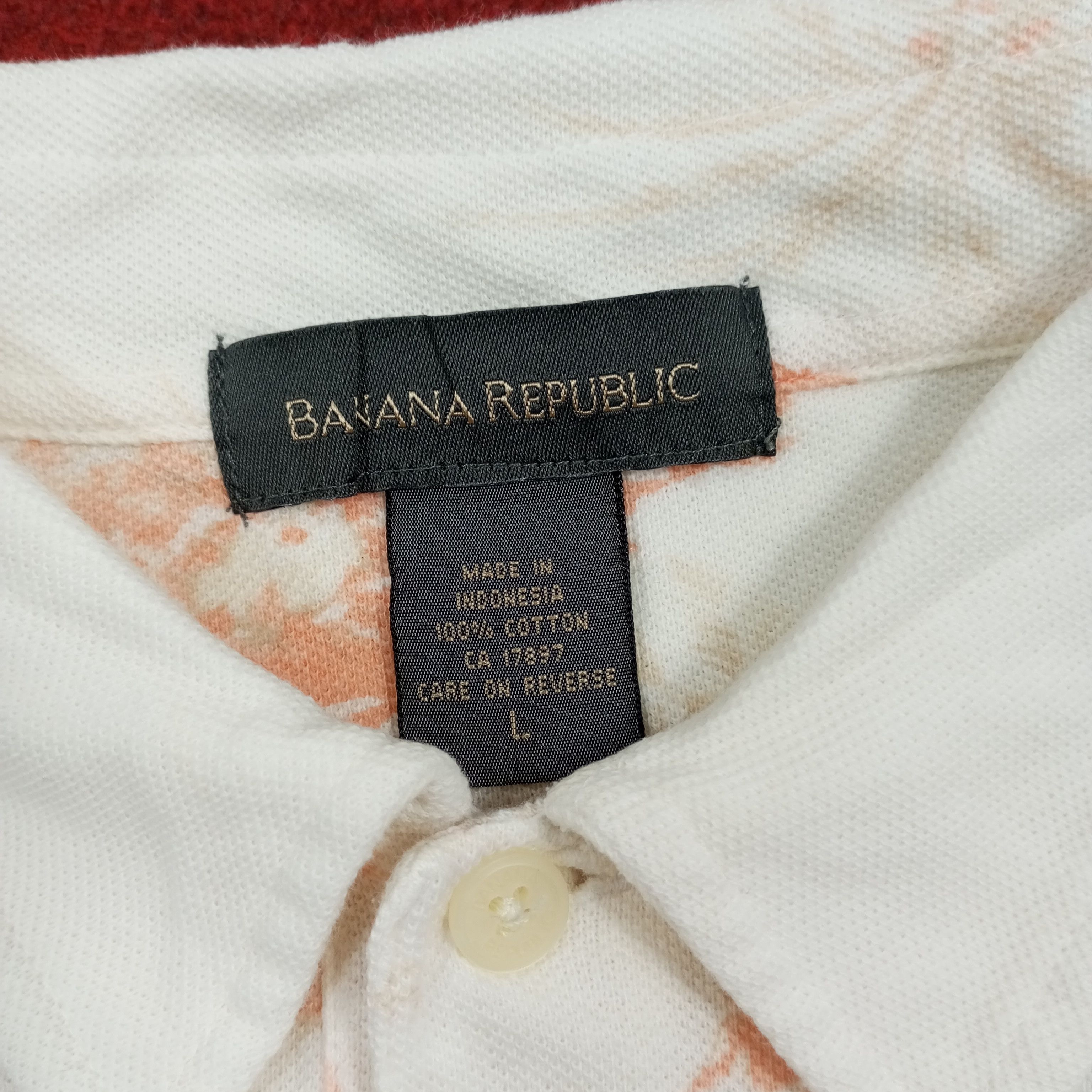 Banana Republic × Vintage Banana Republic Surfing Hawaii Summer Style Polos Size US L / EU 52-54 / 3 - 4 Thumbnail