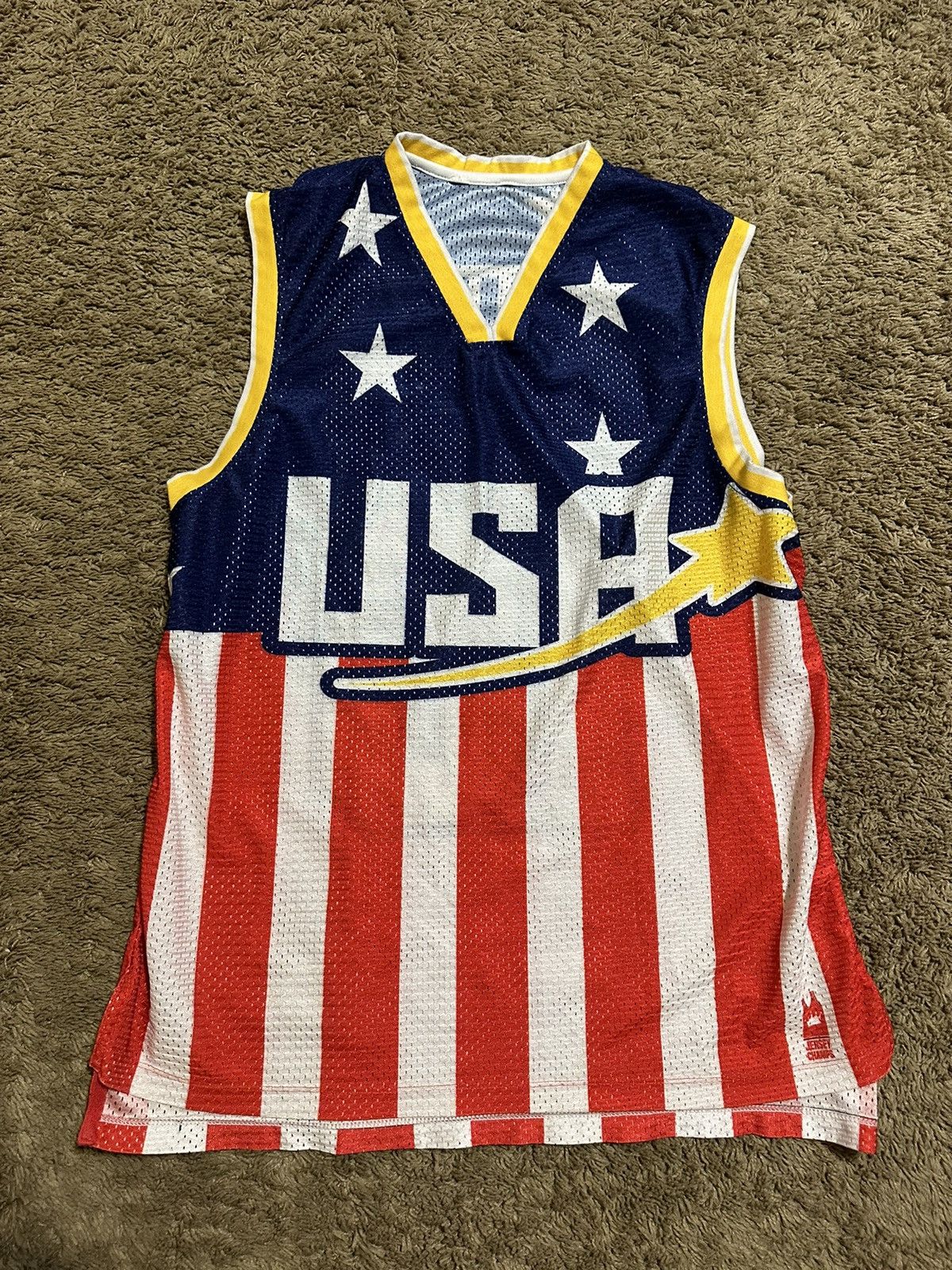 NBA × Vintage Vintage NBA USA basketball ball jersey 00s size large Size US L / EU 52-54 / 3 - 4 Thumbnail