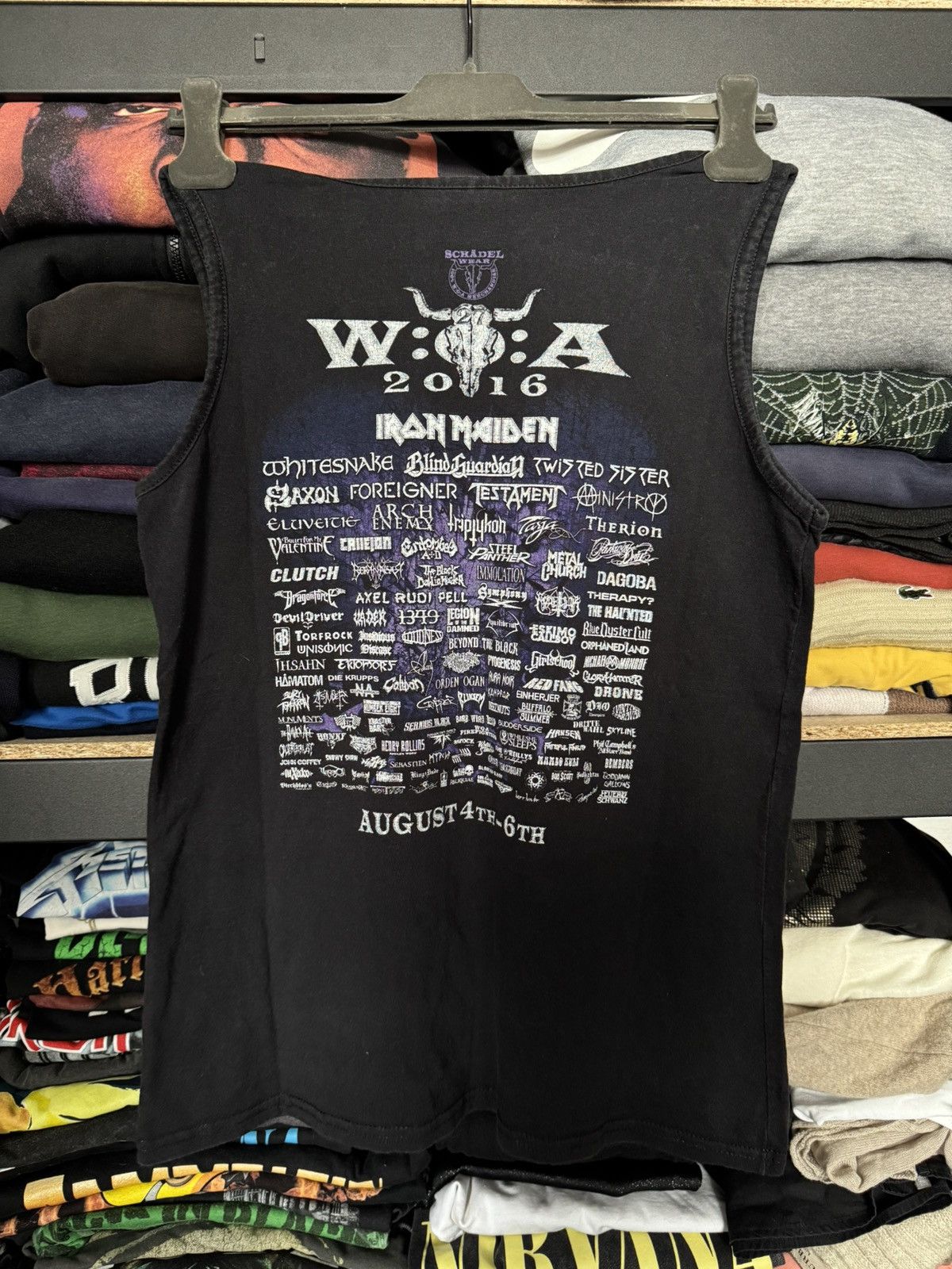 Band Tees × Vintage Vintage metal tank top tee Wacken immortal 2016 tour Size US L / EU 52-54 / 3 - 2 Thumbnail