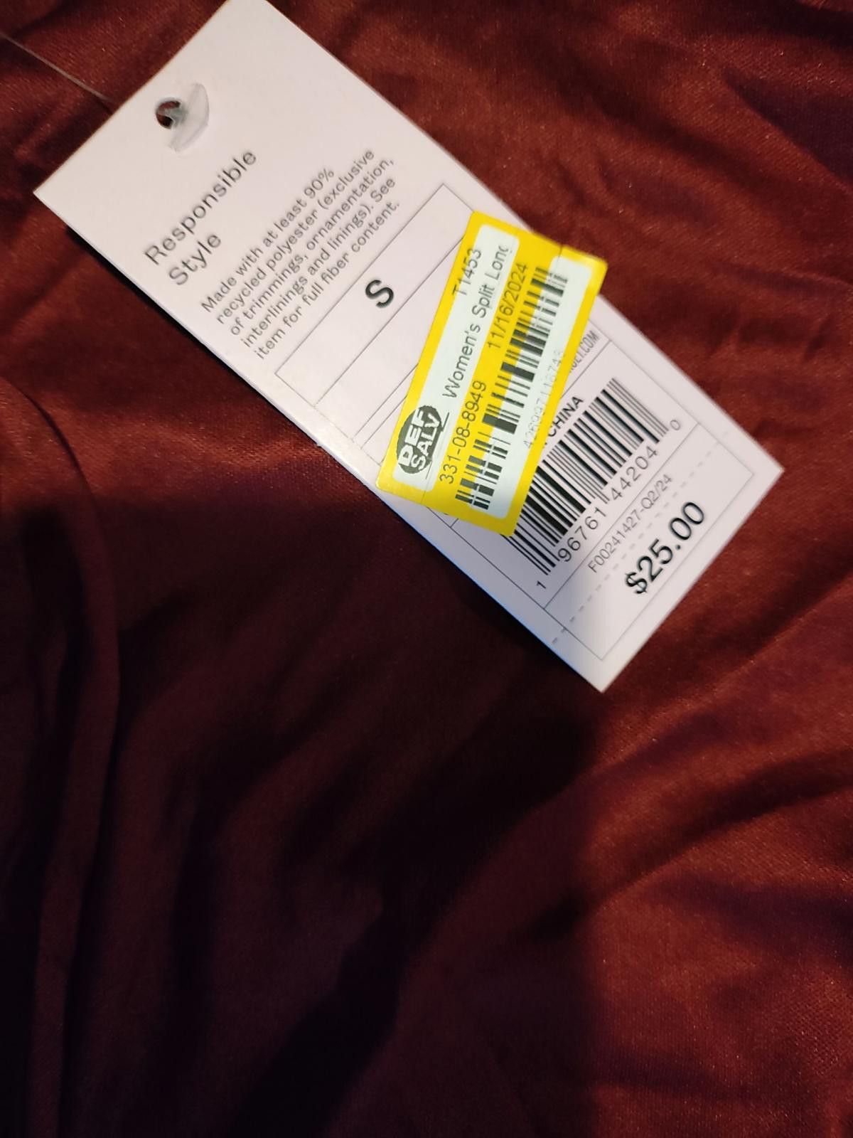Other Wild Fable Women's Long Sleeve Burgundy Knit Dress Size S / US 4 / IT 40 - 8 Thumbnail