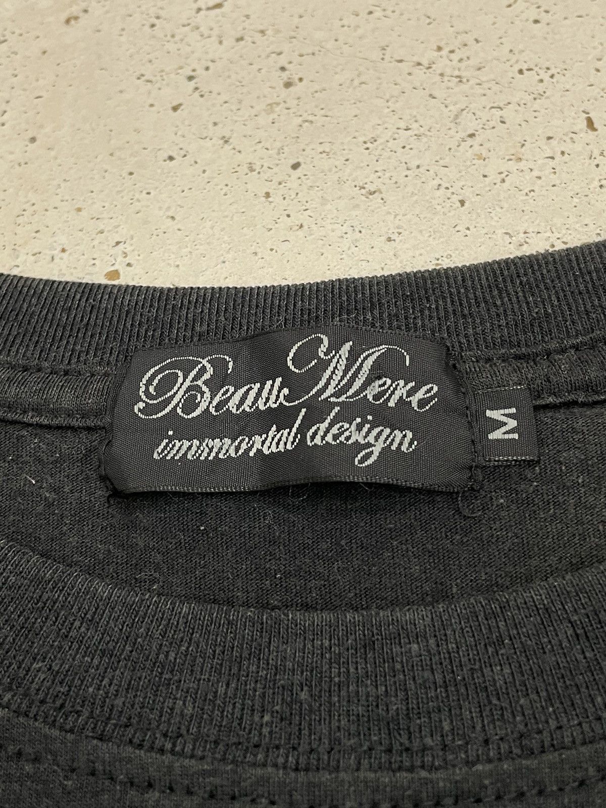 Japanese Brand Beaumere Classic Immortal Design Velours Sun Faded Photo Tee Size US M / EU 48-50 / 2 - 14 Thumbnail