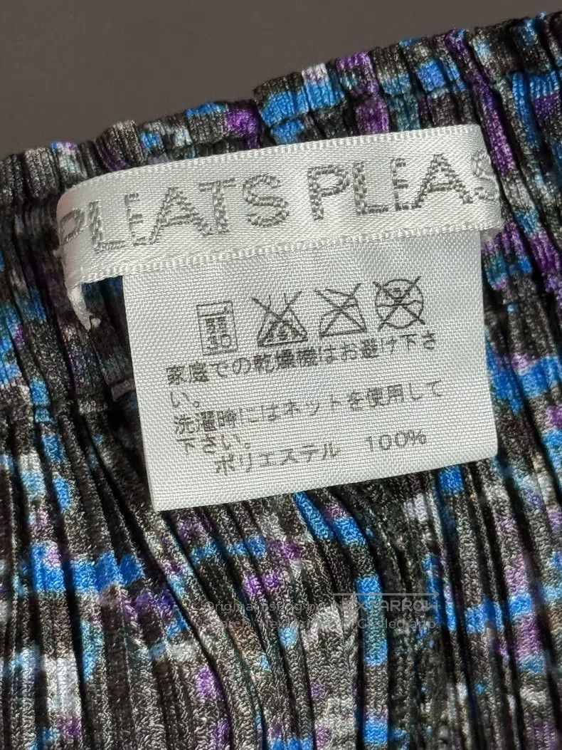 Issey Miyake Issey Miyake Mosaic Pattern Straight-Leg Pants Size 25" / US 0 / IT 36 - 4 Thumbnail