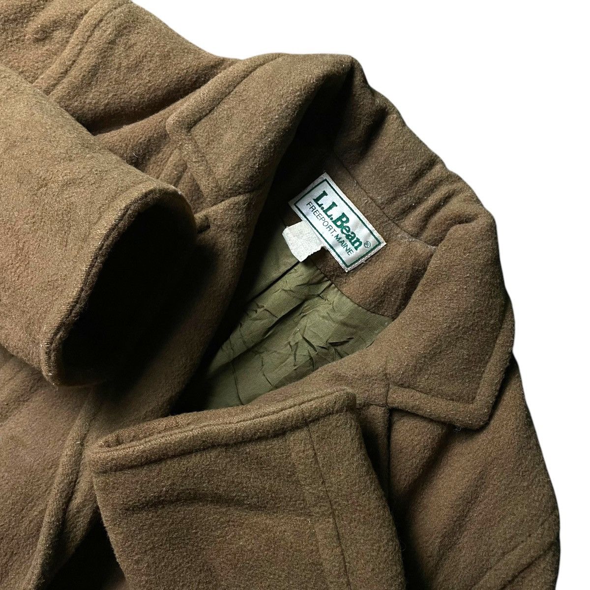 L.L. Bean 🇯🇵 VINTAGE LL BEAN WOOL LONG COAT JACKET Size US L / EU 52-54 / 3 - 4 Thumbnail
