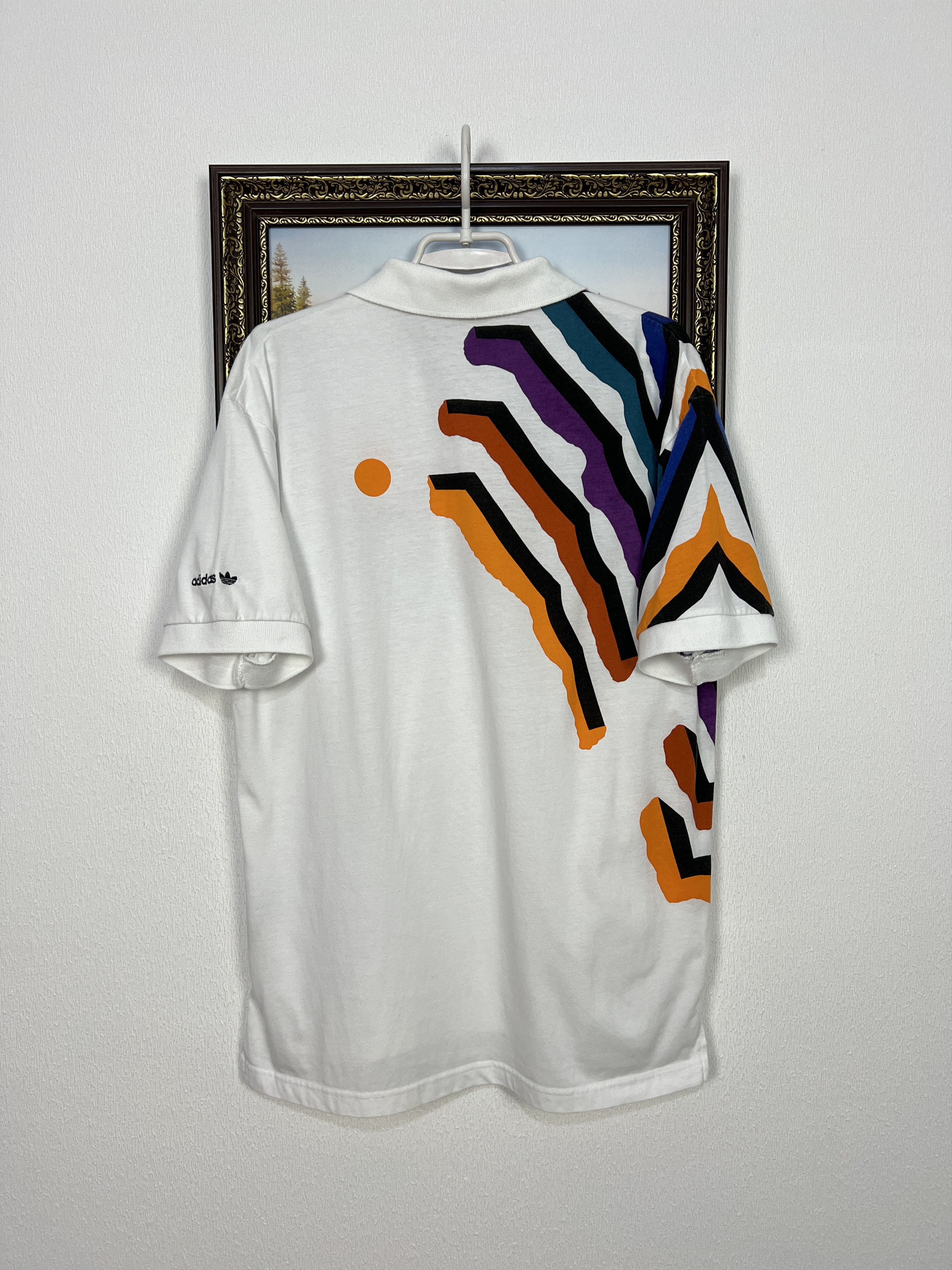 Vintage Vintage 90's Adidas ATP Tour Tennis Polo Shirt White Mens Size US M / EU 48-50 / 2 - 12 Thumbnail