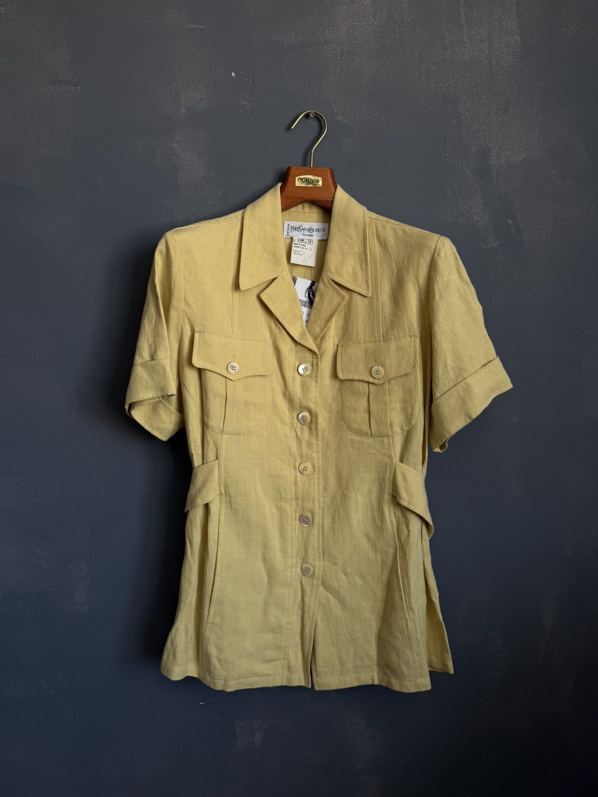 Yves Saint Laurent Yves Saint Laurent vacation blouse top Size L / US 10 / IT 46 - 1 Thumbnail