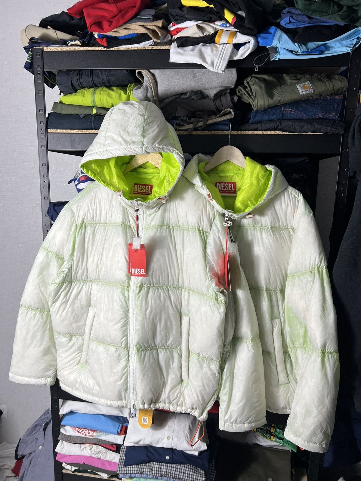 Diesel 🧊 DIESEL Down Puffer Jacket Gradient Baskin Giacca Size 48 Size US L / EU 52-54 / 3 - 1 Thumbnail