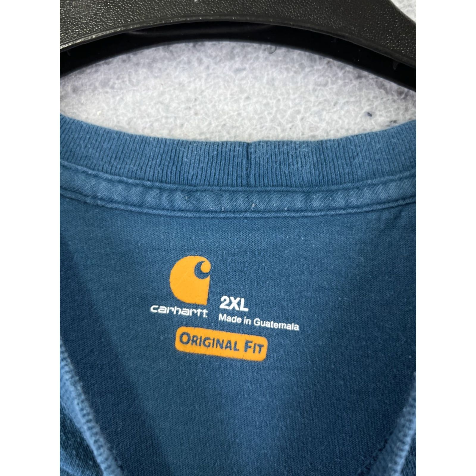 Carhartt Carhartt Mens T-Shirt 2XL Blue 100% Cotton Short Sleeve Crew Neck Pocket Jersey Logo Size US XXL / EU 58 / 5 - 7 Thumbnail