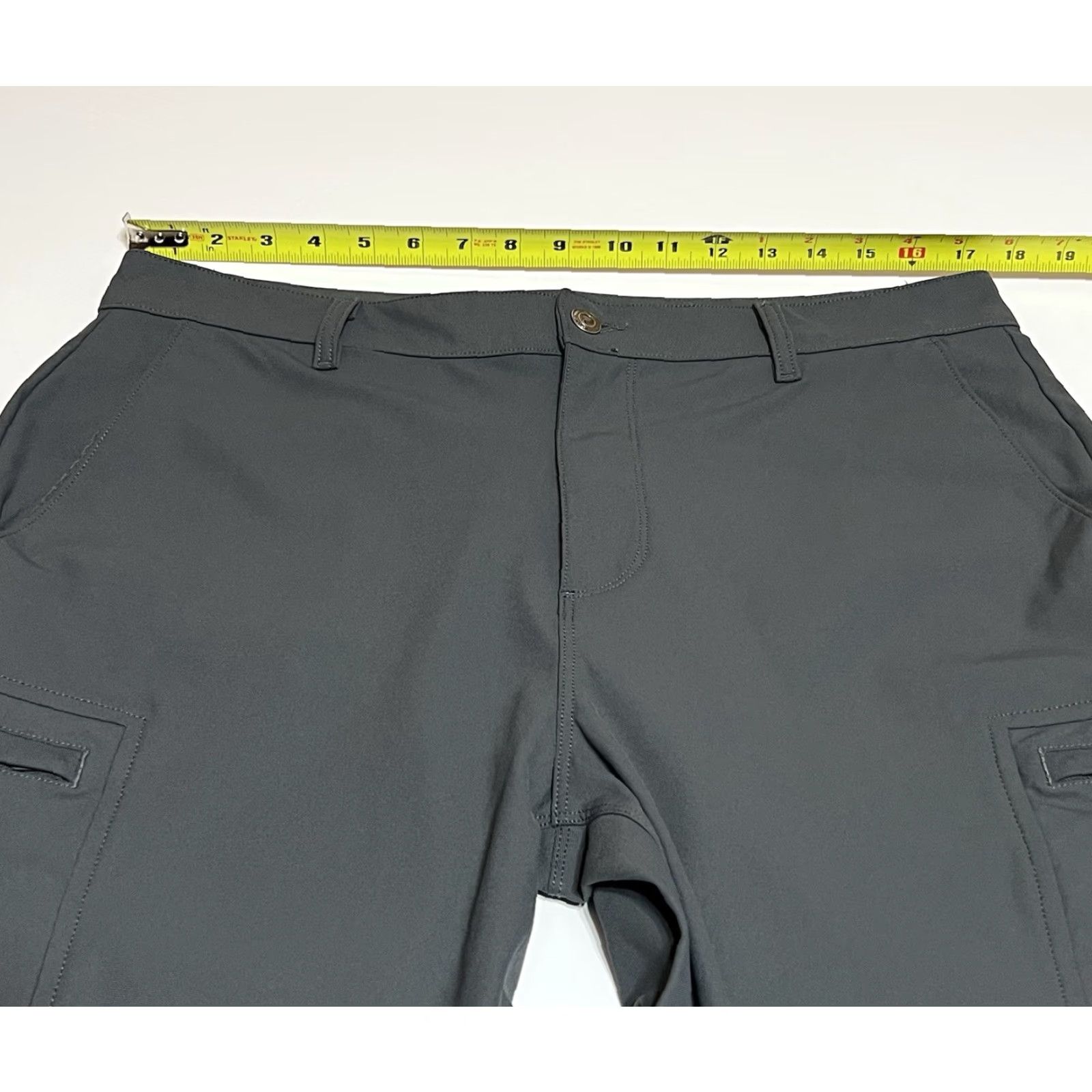 Fabletics Fabletics Pants Mens Tag 35x32 (35x29) Gray The Don Cargo Stretch Chino Classic Slim Fit Business Casual Tapered Mens Size US 35 - 3 Thumbnail
