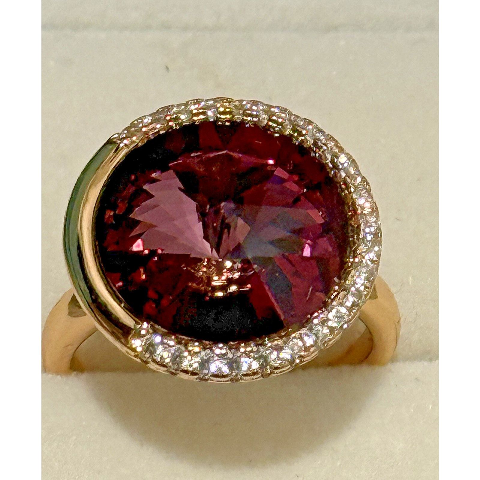 Other Swarovski ring purple elegant ladies gold tone ring SIze 7 Size ONE SIZE - 7 Thumbnail