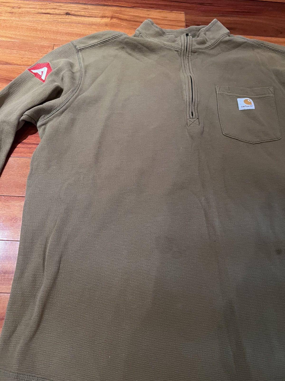 Carhartt × Vintage Carharrt work half zip Size US XL / EU 56 / 4 - 4 Thumbnail