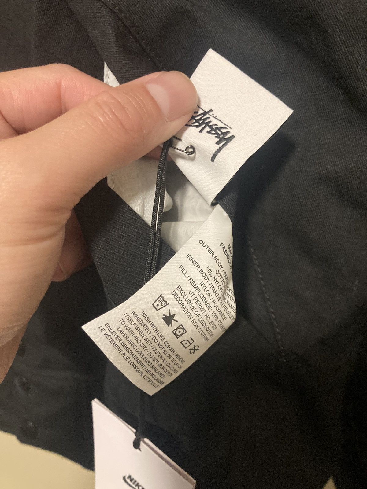 Nike × Stussy Stussy x Nike 2023FW reversible varsity jacket size m black Size US M / EU 48-50 / 2 - 7 Thumbnail
