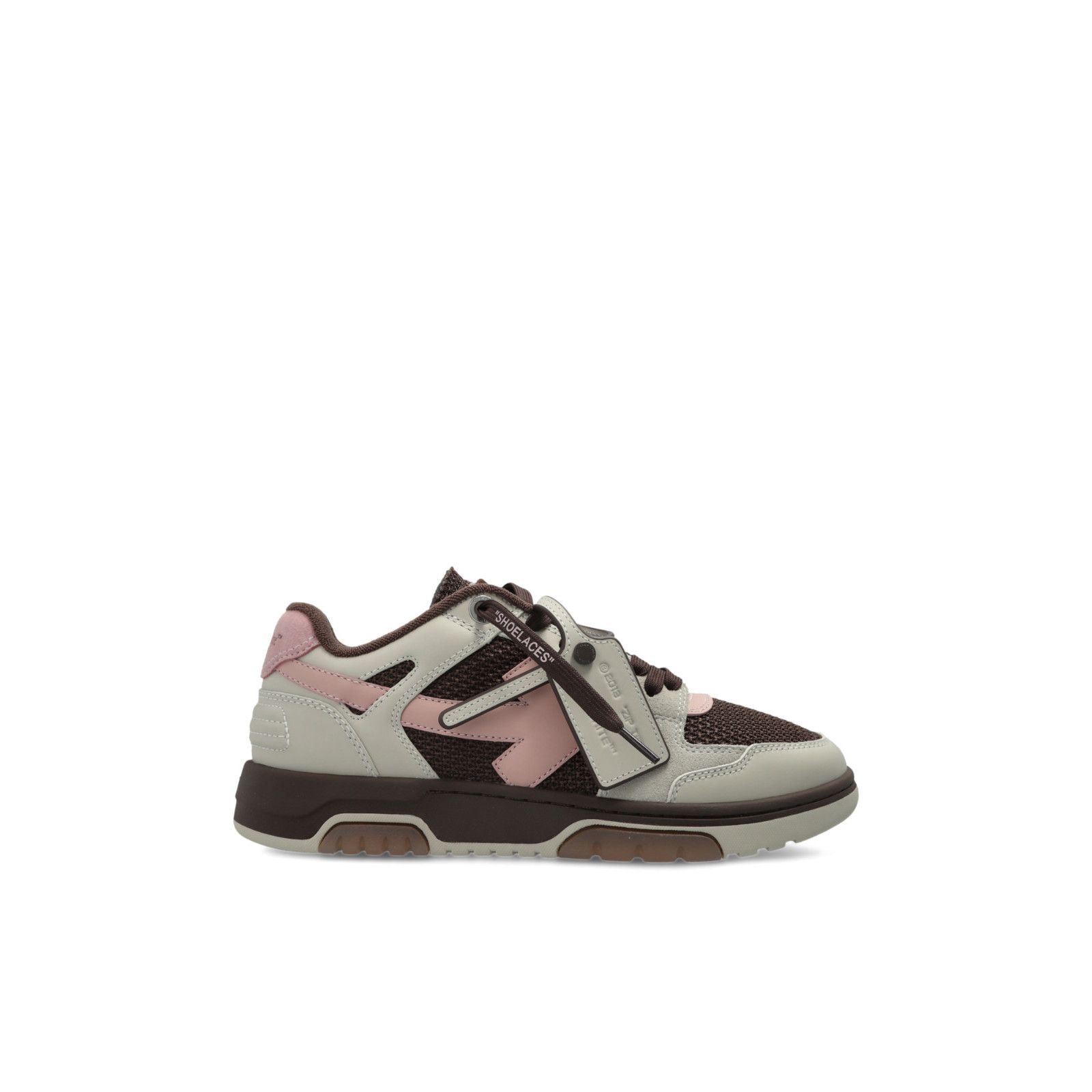 OFF-WHITE Slim Out Of Office Brown Sneakers New & Authentic