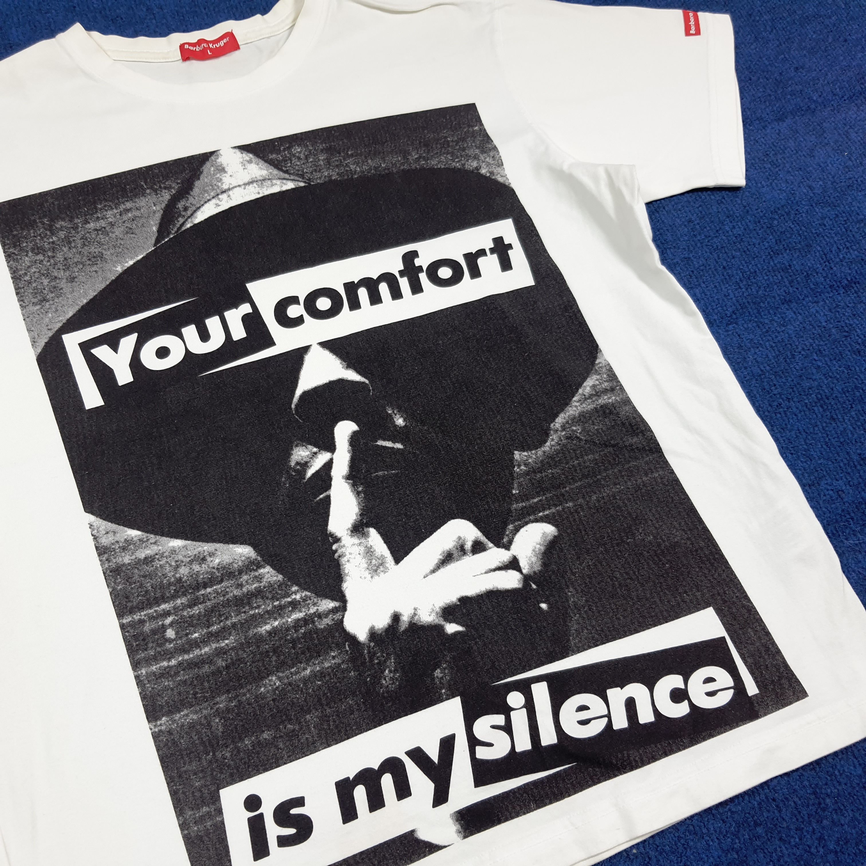 Barbara Kruger Vintage Barbara Kruger Designer Tshirt C294N77 Size US M / EU 48-50 / 2 - 2 Thumbnail