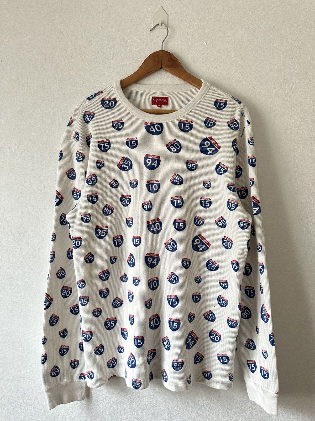 Supreme Supreme Interstate Logo Waffle Size US L / EU 52-54 / 3 - 1 Thumbnail