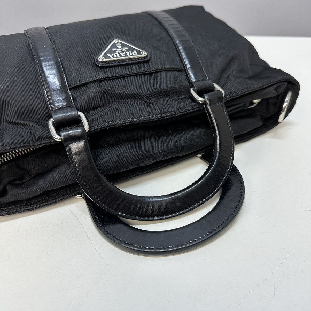 Prada PRADA Hand Bag Nylon 2way Black Auth Size ONE SIZE - 10 Thumbnail